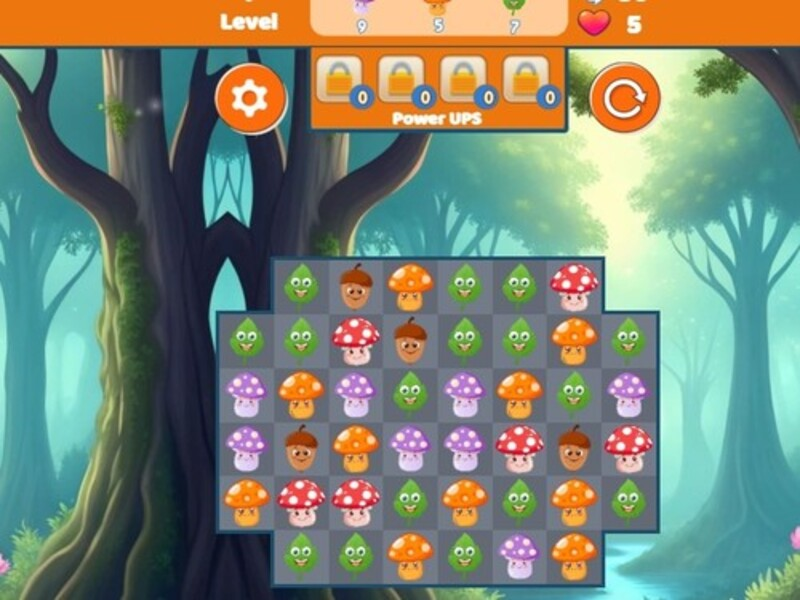 Игра Грибная лихорадка Матч 3 онлайн
