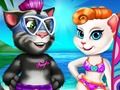 Игра Анжела и Том: Отдых на пляже онлайн