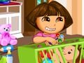 Игра Дора ухаживает за младенцем онлайн