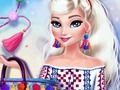 Игра Эльза: Дизайн с кисточками онлайн