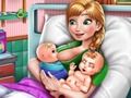 Игра Ледяная принцесса: Рождение близнецов онлайн