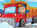 Игра Пазл зимний грузовик онлайн