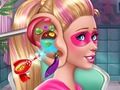 Игра Супер кукла лечит горло онлайн