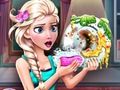 Игра Ледяная королева моет блюда онлайн