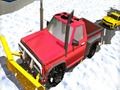 Игра Уборка снега за рулем джипа онлайн