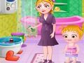 Игра Малышка Хейзел: Гигиена в ванной комнате онлайн