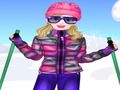 Игра Счастливая лыжница: Одевалка онлайн
