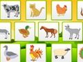 Игра Сельскохозяйственные животные: Дети тренируют память онлайн