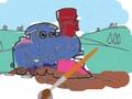 Игра Поезда для детей: Раскраска онлайн