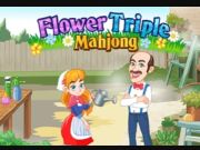 Игра Цветочный тройной маджонг онлайн