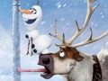 Игра Рождественские пазлы Олафа онлайн