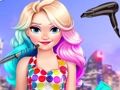 Игра Неоновая прическа Элизы онлайн Игра Неоновая прическа Элизы онлайн