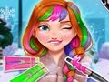 Игра Зимние шикарные прически Энни онлайн