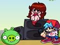 Игра Фрайдей Найт Фанкин против свиней из Злых птичек онлайн