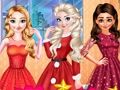Игра Рождественская вечеринка принцесс Диснея онлайн Игра Рождественская вечеринка принцесс Диснея онлайн