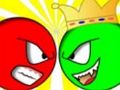 Игра Красный шар против зеленого короля онлайн Игра Красный шар против зеленого короля онлайн