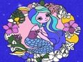 Игра Русалка: Блестящая книжка раскраска онлайн