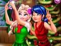 Игра Леди Баг и Эльза: рождественское селфи онлайн