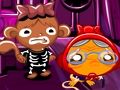 Игра Счастливая обезьянка: уровень 575 Обезьяны идут на Хэллоуин онлайн