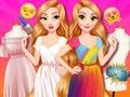 Игра Принцессы орудуют краской онлайн
