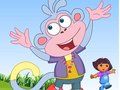 Игра Обезьянка в сапогах: Одевалка онлайн