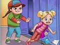 Игра Девушка-карате против школьного хулигана онлайн