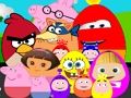 Игра Известные герои мультфильмов Яйца онлайн