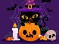 Игра Сварливые хэллоуинские коты Пазл онлайн