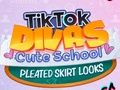 Игра Тик ток дивы: милая школьная плиссированная юбка онлайн