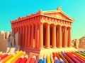 Игра Книжка-раскраска: Храм Парфенон онлайн