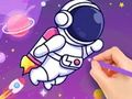Игра Книга раскраска: Астронавт онлайн