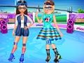 Игра Лучшие подруги: Катание на роликах онлайн