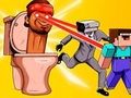 Игра Скибиди туалет и Нубик: Выжившие онлайн