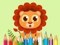 Игра Книжка-раскраска: Львёнок онлайн