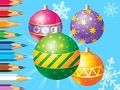 Игра Раскраска: Рождественские украшения шаров онлайн