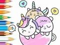 Игра Книжка раскраска: Чашка единорога онлайн