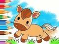 Игра Книжка-раскраска: Бегущая лошадь онлайн