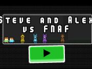 Игра Стив и Алекс против Фредди онлайн Игра Стив и Алекс против Фредди онлайн