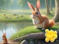 Игра Пазл: Кролик и белки онлайн