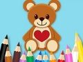 Игра Книжка-раскраска: игрушечный мишка онлайн