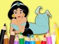 Игра Книжка раскраска: Принцесса Жасмин онлайн