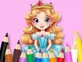 Игра Книжка раскраска: Цветочная принцесса онлайн