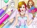 Игра Свадебная раскраска-одевалка онлайн