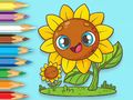 Игра Книжка раскраска: Подсолнухи онлайн