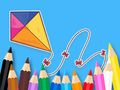 Игра Книжка раскраска: Воздушный змей с бантом онлайн