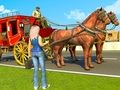 Игра Транспортное такси на повозке с лошадьми онлайн