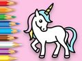 Игра Книжка раскраска: Счастливый единорог онлайн