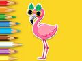 Игра Книжка раскраска: Фламинго онлайн