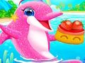 Игра Мой уход за малышом-близнецом-дельфином онлайн