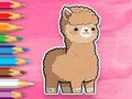 Игра Книжка раскраска: Милая альпака онлайн